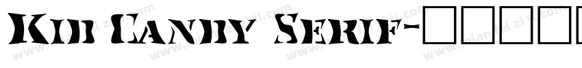 Kid Candy Serif字体转换
